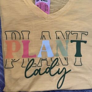 Bobbie Brooks Yellow 'Plant Lady' Tee